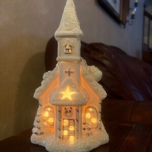 Vintage JCPenney bisque light up church